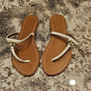 Tory Burch Women's Brown and Cream Sandals